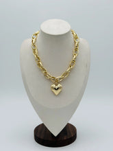Golden Metallic Heart Necklace